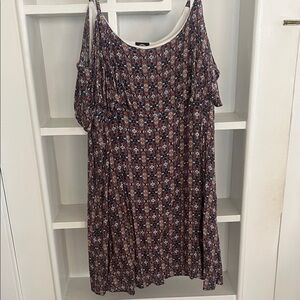 Bobeau mosaic Cold Shoulder Dress